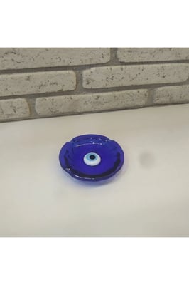 Nazar Boncuklu Cam Küllük