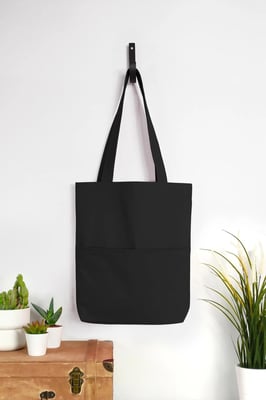 3 Cepli Siyah Gabardin Omuz Çantası