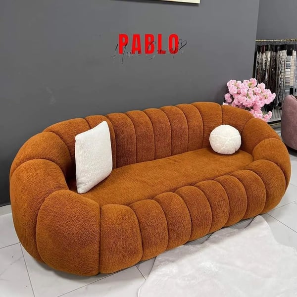 Pablo Home Concept Daisy Üçlü Kanepe 220 Cm (Taba Renk )