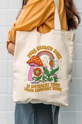 Kanvas Your Growth Zone Bez Çanta